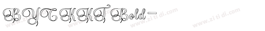 BYCKKT Bold字体转换